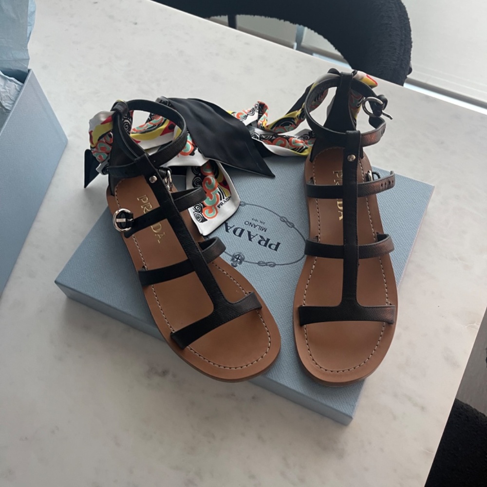 Prada sandals only used once - Picture 2 of 3